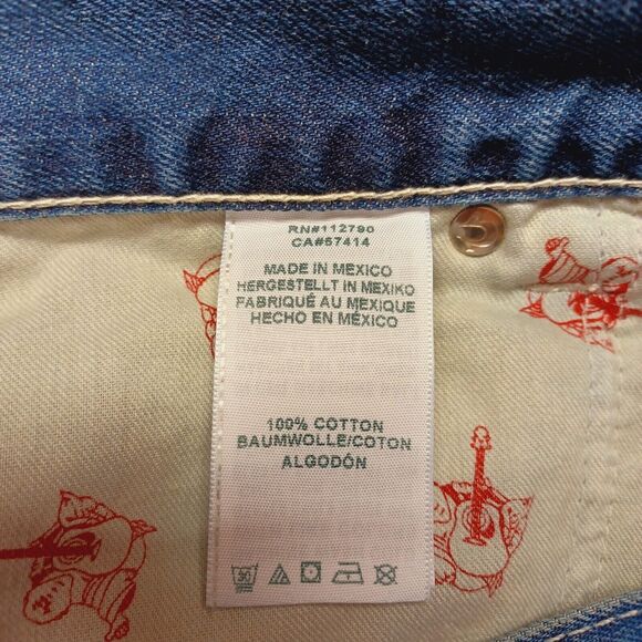 True Religion Basic Straight With Flap Pockets Natural Men's Size 42x34 - Picture 5 of 10